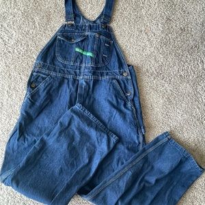 Vintage Key Bib Overalls Mens Blue Denim Blue Size 38 X 28 Workwear EUC